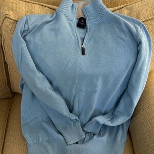 Men’s quarter zip sweater. Tailorbyrd. Size L